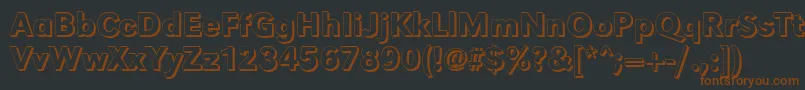 GroteskshMediumRegular-fontti – ruskeat fontit mustalla taustalla