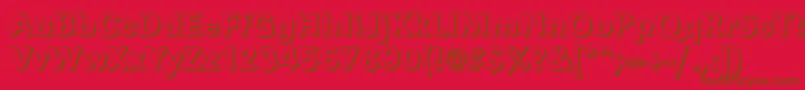 GroteskshMediumRegular Font – Brown Fonts on Red Background