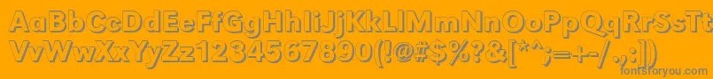 GroteskshMediumRegular Font – Gray Fonts on Orange Background