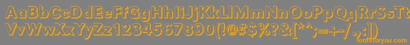 GroteskshMediumRegular Font – Orange Fonts on Gray Background