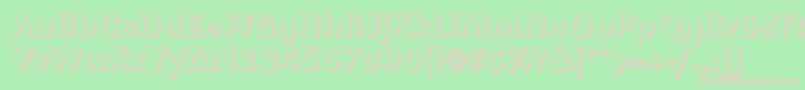 GroteskshMediumRegular Font – Pink Fonts on Green Background