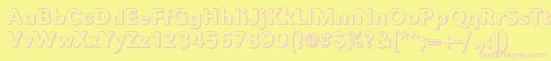 GroteskshMediumRegular Font – Pink Fonts on Yellow Background