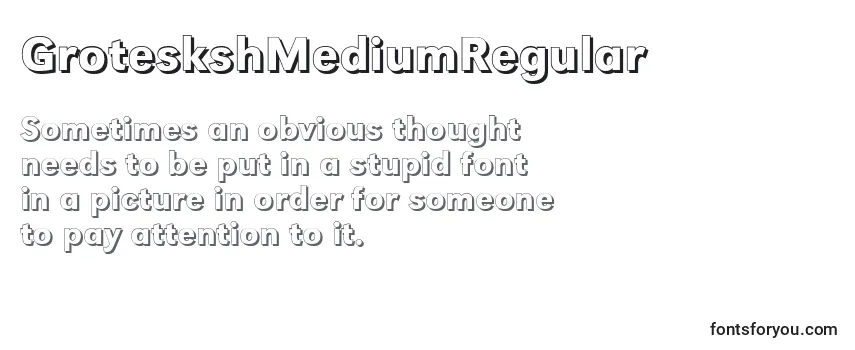 GroteskshMediumRegular Font