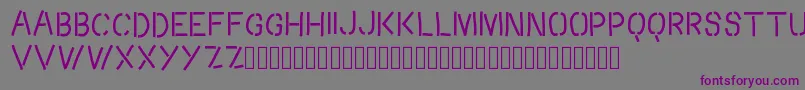 Crossroads Font – Purple Fonts on Gray Background