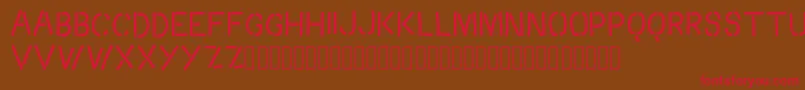 Crossroads Font – Red Fonts on Brown Background