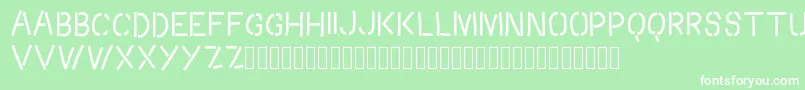 Crossroads Font – White Fonts on Green Background