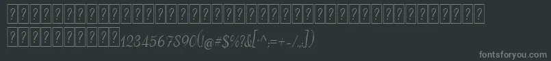 En savoir plus sur la police AdanaScriptDeco Police AdanaScriptDeco – polices grises sur fond noir
