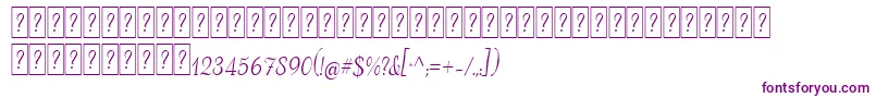 More about AdanaScriptDeco Font AdanaScriptDeco Font – Purple Fonts on White Background