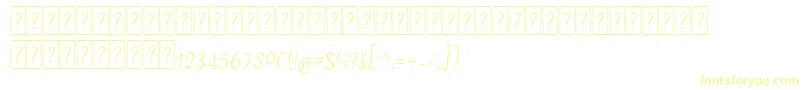 Police AdanaScriptDeco – polices jaunes