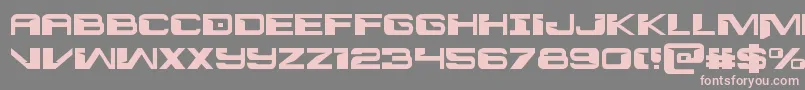 Interdiction Font – Pink Fonts on Gray Background