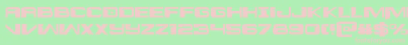 Interdiction Font – Pink Fonts on Green Background