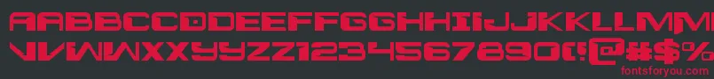 Interdiction Font – Red Fonts on Black Background