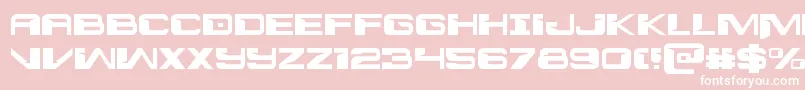 Interdiction Font – White Fonts on Pink Background
