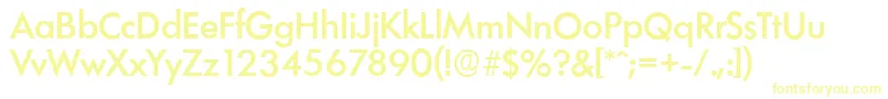 Шрифт LimerickserialMediumRegular – жёлтые шрифты на белом фоне