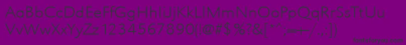 Urwgrotesktextligextwid Font – Black Fonts on Purple Background