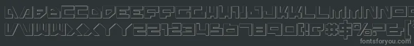 Шрифт TrajiaShadow – серые шрифты на чёрном фоне