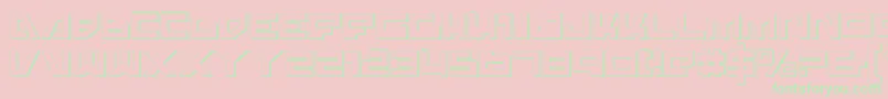 TrajiaShadow Font – Green Fonts on Pink Background