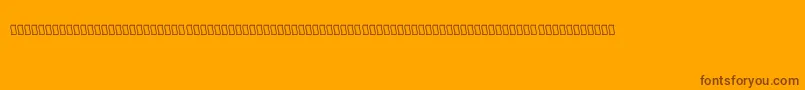 ShFarisi1 Font – Brown Fonts on Orange Background