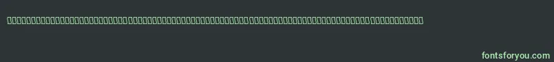 Czcionka ShFarisi1 – zielone czcionki na czarnym tle