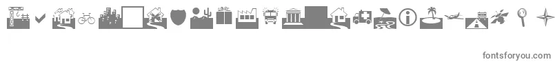 Czcionka Webdings – szare czcionki