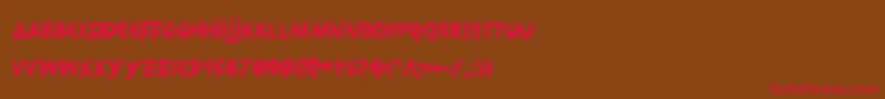 300trojansc Font – Red Fonts on Brown Background