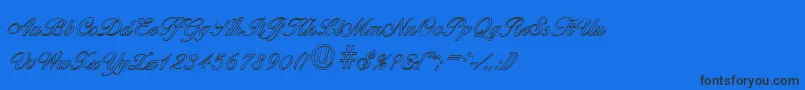 Lisätietoja BallantinesoutlineLightRegular-fontista BallantinesoutlineLightRegular-fontti – mustat fontit sinisellä taustalla