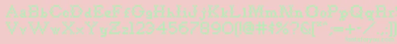 Goodbyecrewelworldnf Font – Green Fonts on Pink Background