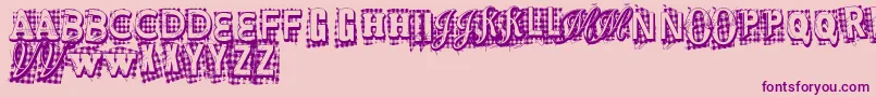 VtksXtra Font – Purple Fonts on Pink Background