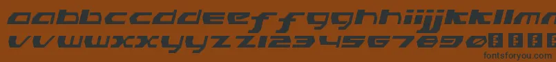 PinkHasGoneExtinctObliqueLdr Font – Black Fonts on Brown Background