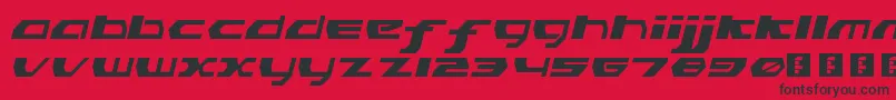 PinkHasGoneExtinctObliqueLdr Font – Black Fonts on Red Background