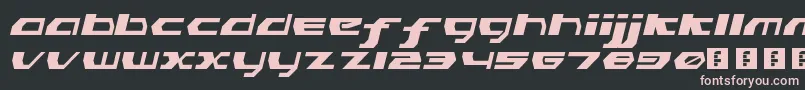PinkHasGoneExtinctObliqueLdr Font – Pink Fonts on Black Background