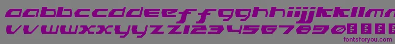 PinkHasGoneExtinctObliqueLdr Font – Purple Fonts on Gray Background