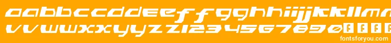 フォントPinkHasGoneExtinctObliqueLdr – オレンジの背景に白い文字