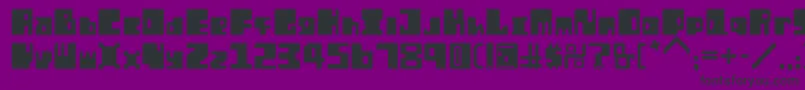 OrtRe Font – Black Fonts on Purple Background
