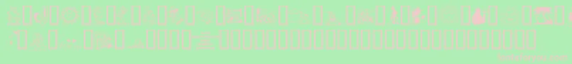 4yeosummer Font – Pink Fonts on Green Background