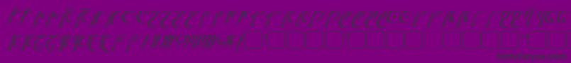 Eladrin-fontti – mustat fontit violetilla taustalla