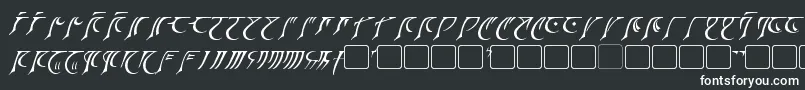 Eladrin-fontti – valkoiset fontit mustalla taustalla