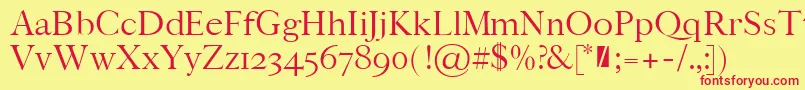 Bludhaven Font – Red Fonts on Yellow Background