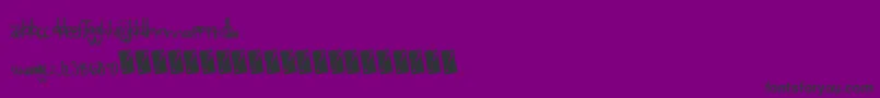 フォントEigthgrade – 紫の背景に黒い文字