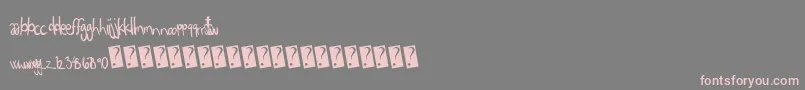 Шрифт Eigthgrade – розовые шрифты на сером фоне