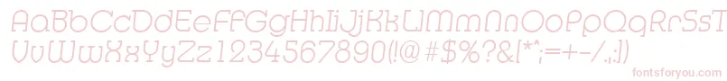 MexicoserialXlightItalic Font – Pink Fonts