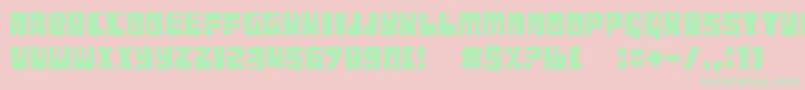 Iregula Font – Green Fonts on Pink Background