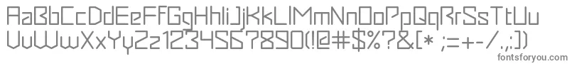 フォントSeagle – 白い背景に灰色の文字