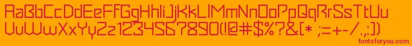Seagle Font – Red Fonts on Orange Background