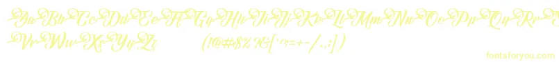 FundamentalDemo-Schriftart – Gelbe Schriften