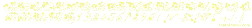 McSweetieHearts Font – Yellow Fonts