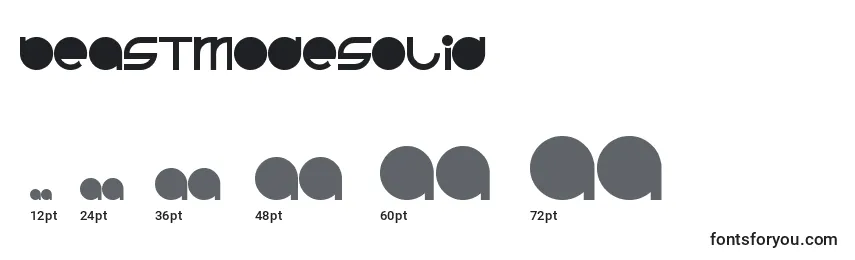 BeastmodeSolid Font Sizes