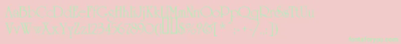 Asylbekm18uc.Kz Font – Green Fonts on Pink Background