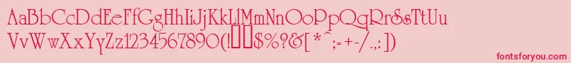Asylbekm18uc.Kz Font – Red Fonts on Pink Background