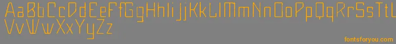 Maiersnr8Mager Font – Orange Fonts on Gray Background